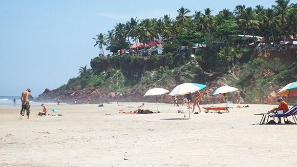 Пляж Варкала в Керале