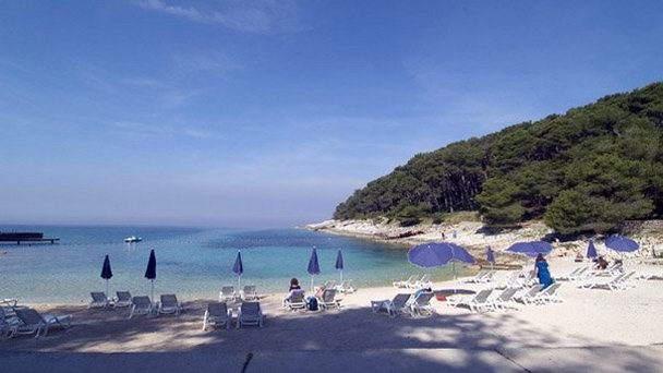 Пляж Вели Зал Сунчана Увала на Заливе Кварнер