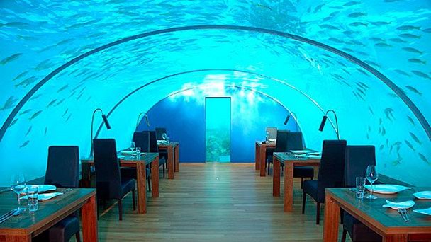 Подводный ресторан Атолле Гаафу Алифу