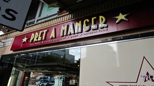 Кафе Pret a Manger в Лондоне