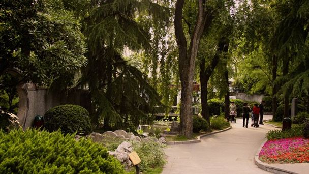 Парк Guangqi в Шанхае Парк Guangqi в Шанхае