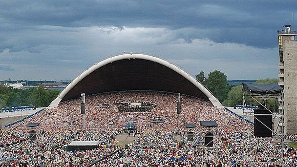 Открытая концертная площадка «Dainu slenis» в Каунасе