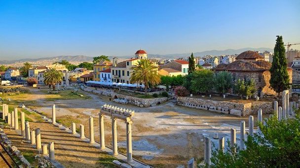 Район Плака в Афинах