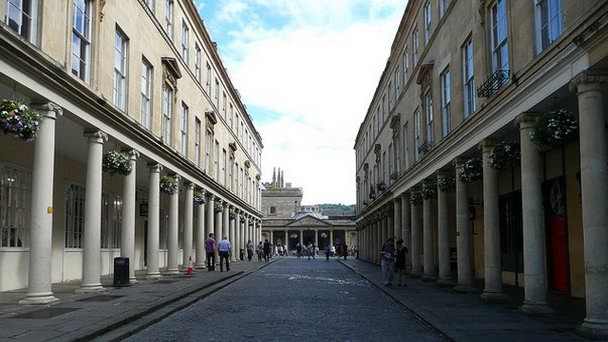 Улица Бат в Англии Улица Бат в Англии