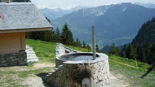 Фермы в Ленк им Зимменталь в Бернских Альпах