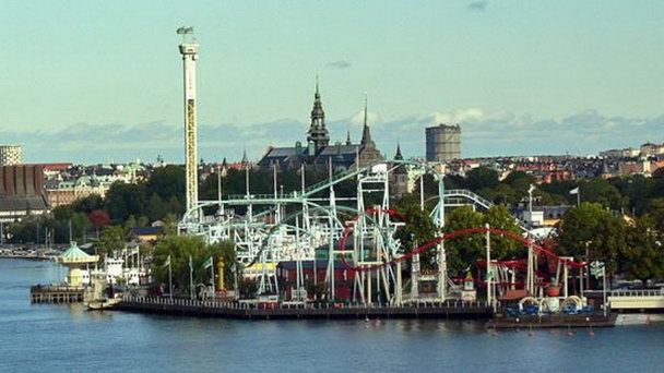 Парк аттракционов Грёна Лунд в Стокгольме