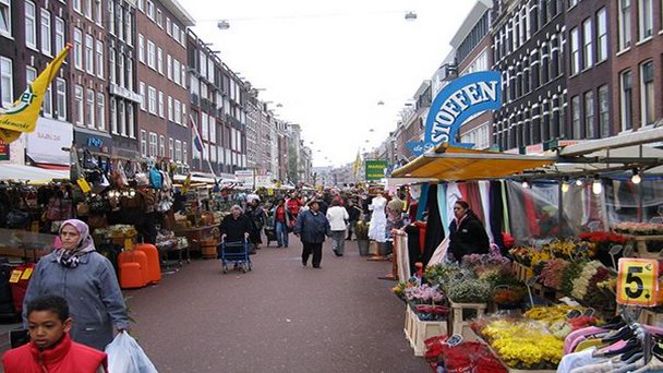 Рынок Albert Cuyp в Амстердаме Рынок Albert Cuyp в Амстердаме