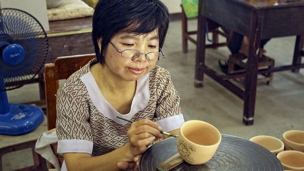 Фабрики селадона в Чианг Мае в Чианг Маи