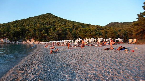 Пляж Кастани в Скопелосе Пляж Кастани в Скопелосе