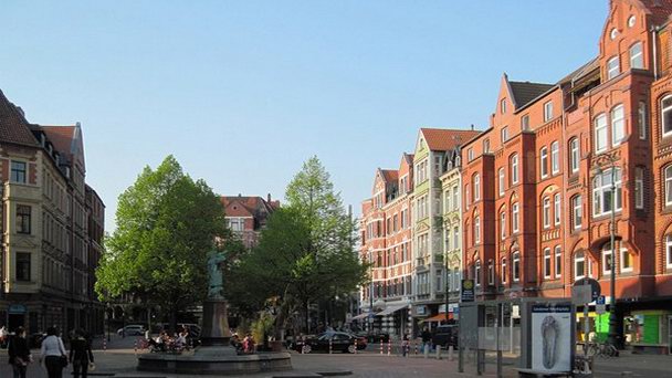 Рыночная площадь Ганновера в Нижней Саксонии