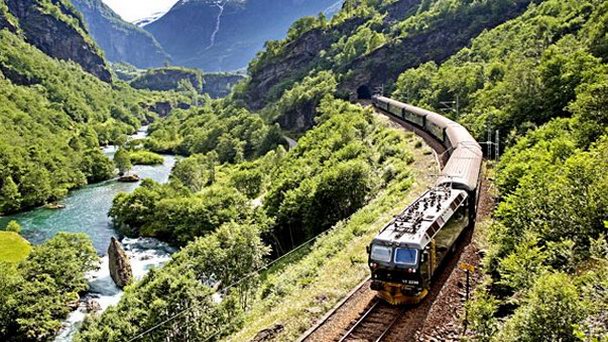 Фломская железная дорога в Осло