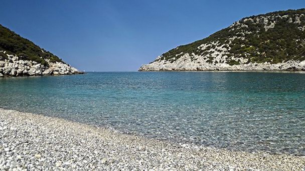 Пляж Глистери в Северных Спорадах