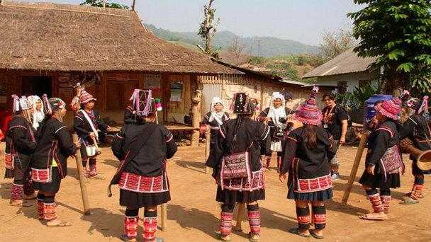 Деревни горных племен в Мей-Хонг-Соне