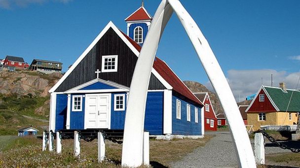 Исторический центр города Cисимиут в Гренландии