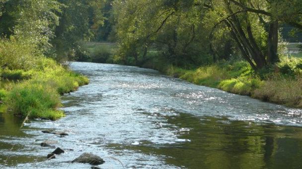 Река Заале в Баварии