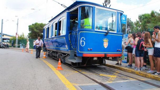 Трамвайная линия Голубой трамвай в Барселоне