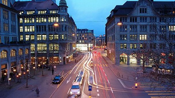 Банхофштрассе в Цюрихе