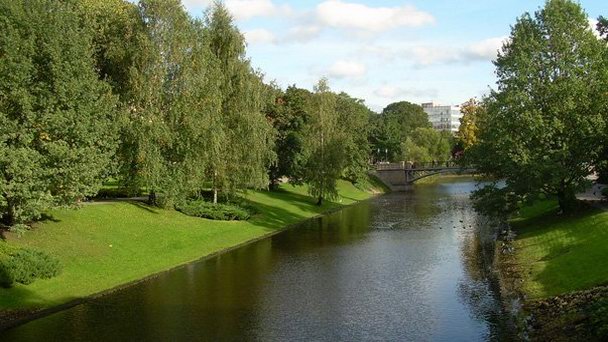 Рижский канал в Риге Рижский канал в Риге