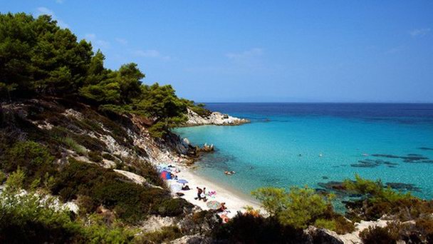 Пляж Кавуротрипес в Халкидики