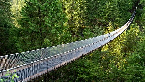 Подвесной мост Капилано в Ванкувере
