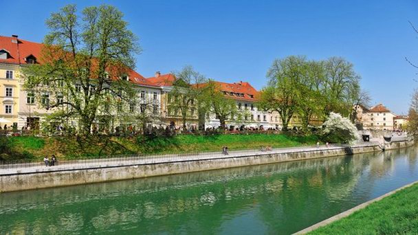 Набережная Брег в Любляне