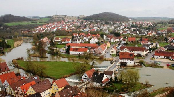Городок Харбург в Баварии