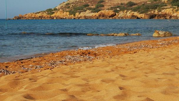 Золотой пляж Рамла-л-Хамра на Гозо Золотой пляж Рамла-л-Хамра на Гозо