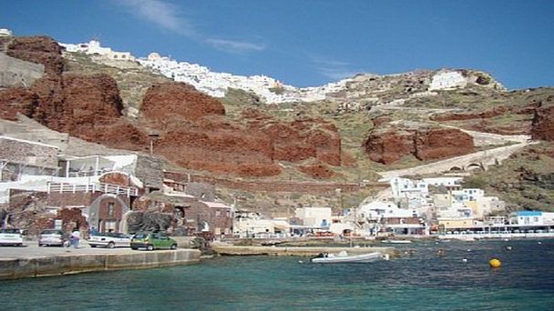 Залив Амуди Бей на Санторини