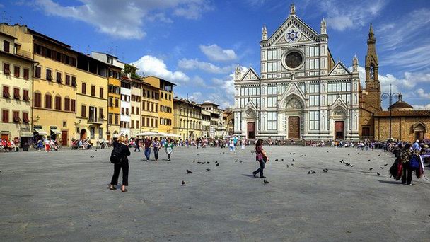 Площадь Санта Кроче в Флоренции