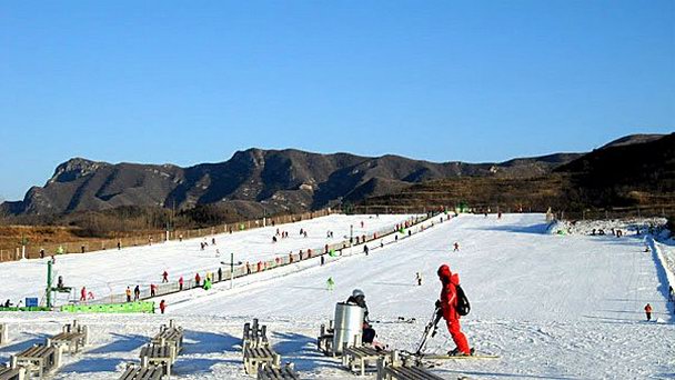 Горнолыжный парк Xiushuijie в Пекине Горнолыжный парк Xiushuijie в Пекине