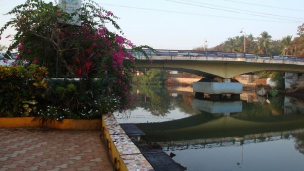 Мост через реку Багу в Гоа