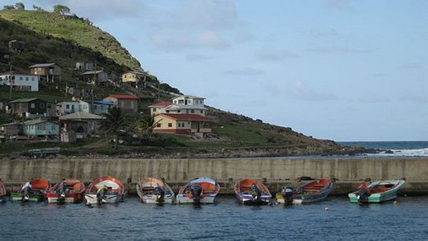 Город Деннери в Сент Люсии Город Деннери в Сент Люсии