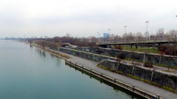 Остров Донауинзель в Вене Остров Донауинзель в Вене