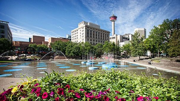 Олимпийская площадь в Альберте