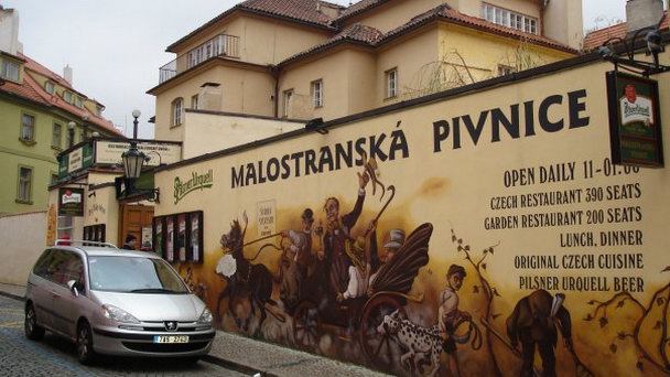 Пивной ресторан Malostranska pivnice в Праге