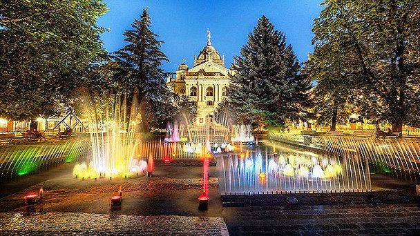 Поющий фонтан в Кошице