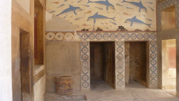 Мегарон царицы в Кноссе на Острове Крит