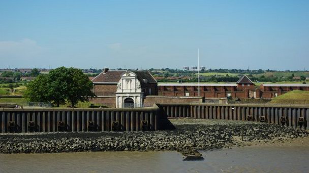 Порт Тилбери в Англии Порт Тилбери в Англии