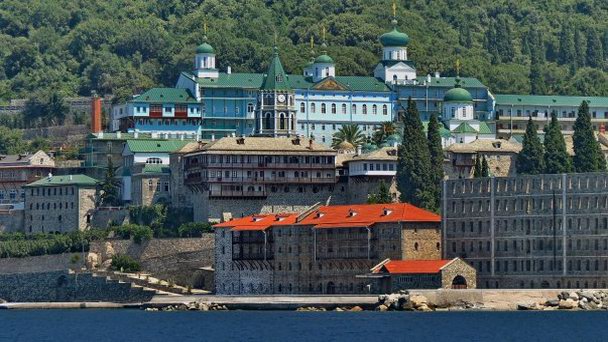 Русский монастырь св. Пантелеймона на Афоне в Халкидики
