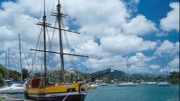 Док Нельсона в Барбуде