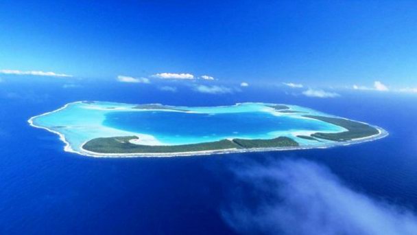 Коралловый атолл Тетиароа на Таити