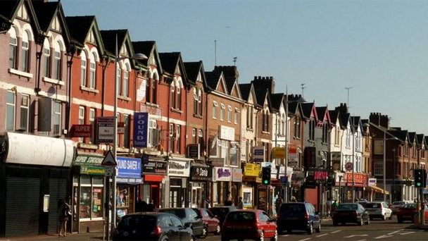 Участок дороги Curry Mile в Англии