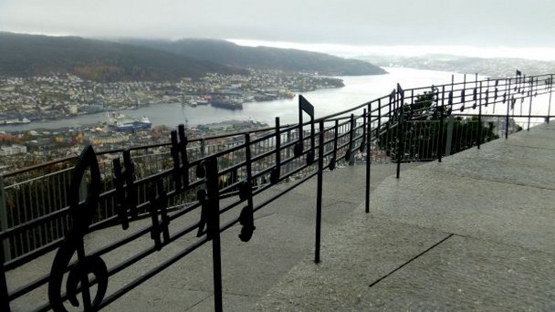 Холм Флёйен в Регионе Фьордов