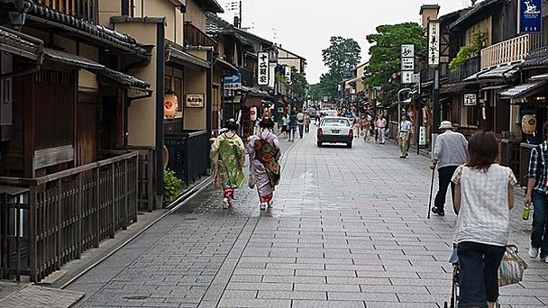 Квартал гейш Гион в Киото