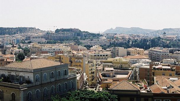 Район Кастелло в Кальяри в Сардинии Район Кастелло в Кальяри в Сардинии