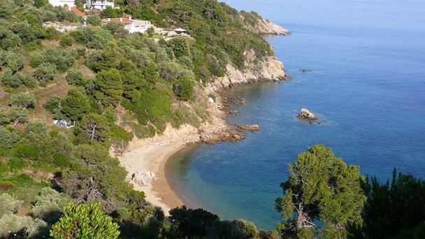 Пляж Диаманди в Скиатосе