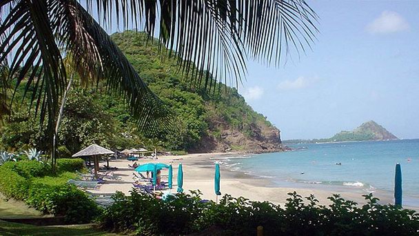 Пляж Редьют в Сент Люсии Пляж Редьют в Сент Люсии