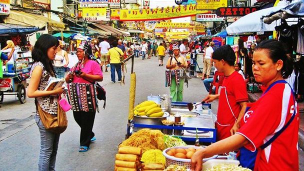 Рынок Khao San в Бангкоке