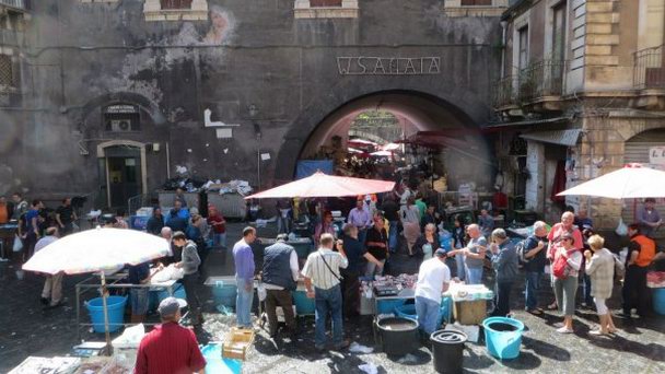 Рыбный рынок в Катании в Катании