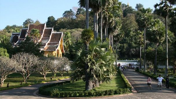 Город Луанг Пхабанг в Луанг Прабанге